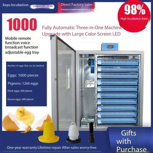 High Capacity Poultry Automatic Large Egg Incubator Machine with Temperature & Humidity Control